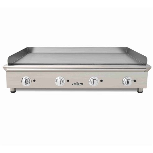 Arilex- Frytops a gas 130 cm ARILEX acero rectificado de 15 mm Línea 600 130FRYGRN