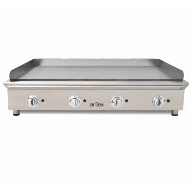 Frytops a gas 130 cm ARILEX acero rectificado de 15 mm Línea 600 130FRYGRN