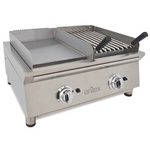 Fritura de gás 33 cm aço retificado 15 mm + Gás de churrasco 35 cm ARILEX 70FRYGRB 670x590x308h mm