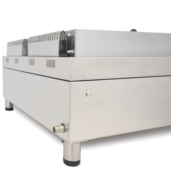 Arilex- Frytops a gas 35 cm acero de 15 mm cromo duro + Barbacoa a gas 35 cm Línea 600 70FRYGCBN