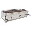 Arilex- Barbacoa a gas 100 cm piedra volcánica ARILEX con parrilla inoxidable regulable en 3 alturas 100BAR