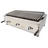 Arilex- Barbacoa a gas 100 cm piedra volcánica ARILEX con parrilla inoxidable regulable en 3 alturas 100BAR