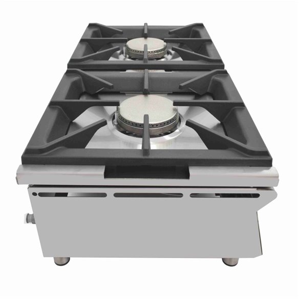 Cocina a gas sobremostrador ARILEX de 2 fuegos de 5,8 + 5,8 Kw 80CGN-Z08580CGN