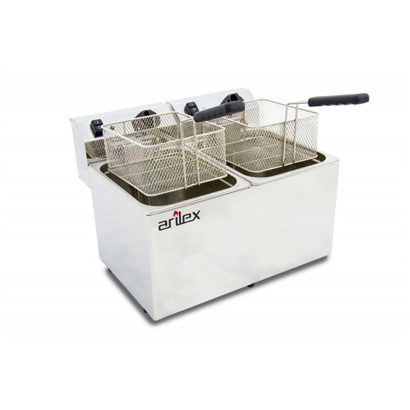Arilex- Freidora eléctrica sin grifo 10+10 litros con 3,5+3,5 kw monofásica con contactor ARILEX EVO1010