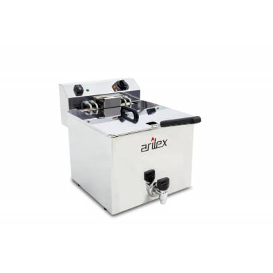 Arilex- Freidora eléctrica con grifo 12 litros con 7,5 kw trifásica con contactor ARILEX EVO12GTR