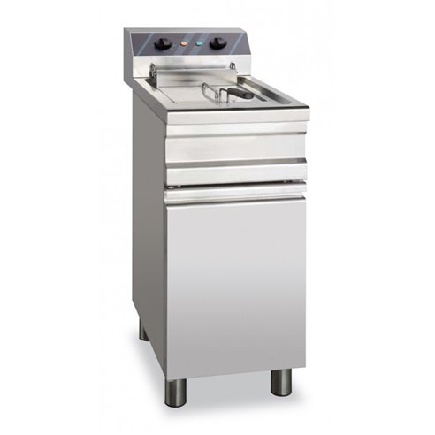 MBM- Freidora Eléctrica 14 Litros 9 kW Trifáscia con Mueble EF12S STAND ALONE