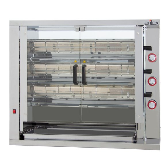 Arilex- Asador de Pollos a gas ARILEX de 3 espadas 3ASG