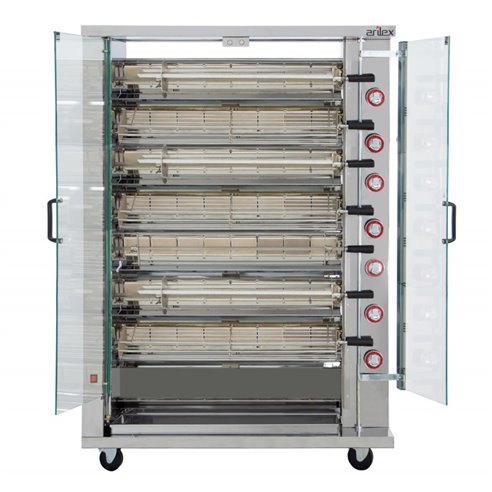 Arilex- Asador de Pollos a gas con Peana ARILEX de 7 espadas 7ASGP