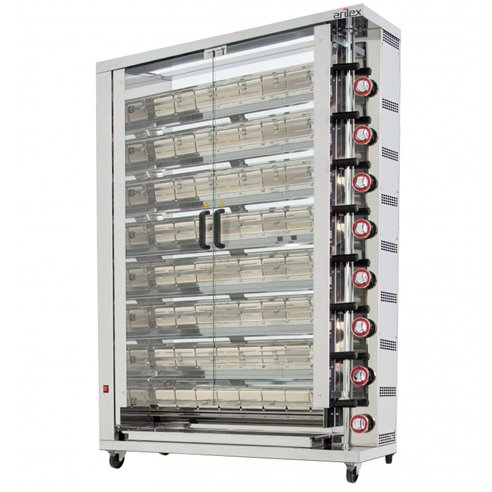 Arilex- Asador de Pollos a gas ARILEX de 8 espadas 8ASG