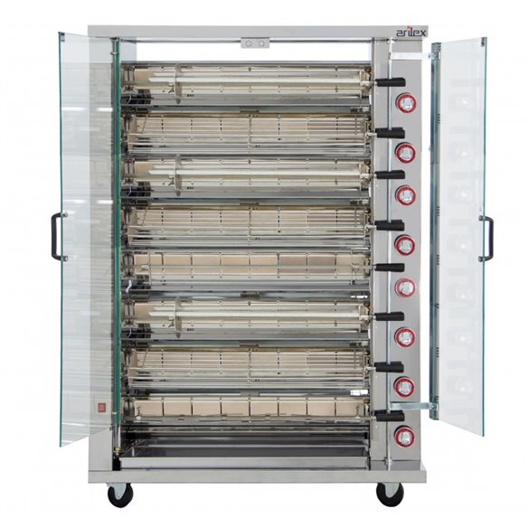 Arilex- Asador de Pollos a gas ARILEX de 8 espadas 8ASG