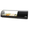 Arilex- Vitrina refrigerada de tapas 4 bandejas GN1/3 color negro ARILEX 4VTG-NE