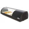 Arilex- Vitrina refrigerada de tapas 4 bandejas GN1/3 color negro ARILEX 4VTG-NE