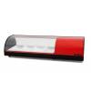Arilex- Vitrina refrigerada de tapas 4 bandejas GN1/3 color rojo ARILEX 4VTG-RO