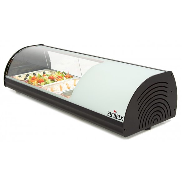 Vitrina refrigerada de tapas ARILEX 4 bandejas GN1/3 color blanco 4VTG-BL