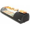 Arilex- Vitrina refrigerada de tapas 6 bandejas GN1/3 color negro ARILEX 6VTG-NE