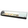Arilex- Vitrina refrigerada de tapas 6 bandejas GN1/3 color blanco ARILEX 6VTG-BL