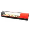 Arilex- Vitrina de tapas Refrigerada PLACA LISA 145 Cms. color rojo ARILEX 6VTL-RO