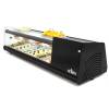 Arilex- Vitrina refrigerada de tapas 3 pisos 6 bandejas GN1/3 color negro ARILEX 6VTG-NE TRIPLE