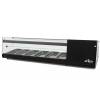 Arilex- Vitrina refrigerada de tapas 3 pisos 6 bandejas GN1/3 color negro ARILEX 6VTG-NE TRIPLE