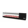 Arilex- Vitrina refrigerada de tapas 3 pisos 6 bandejas GN1/3 color negro ARILEX 6VTG-NE TRIPLE