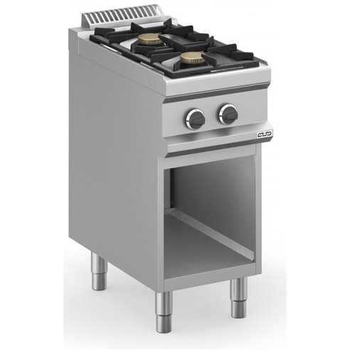 MBM- Cocina a gas 2 fuegos 2x7 Kw con Mueble MFB74AXL MAGISTRA PLUS 700