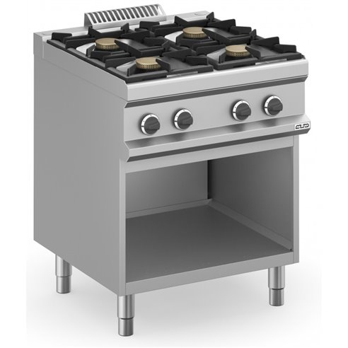 Cocina a gas 4 fuegos 4x5,5 Kw con Mueble MFB77AXS MAGISTRA PLUS 700