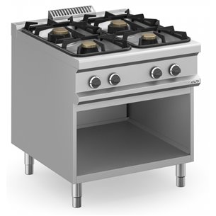 MBM- Cocina a gas 4 fuegos 4x5,5 Kw con Mueble MFB98AXXS MAGISTRA PLUS 900
