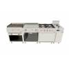 Arilex- Cocina a gas 6 fuegos con piloto de 3x7,5 +3x5,5 kW con horno GN2/1 termostático de 7,5Kw 120CG70H EASY 700
