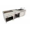 Arilex- Cocina a gas 6 fuegos con piloto de 3x7,5 +3x5,5 kW con horno GN2/1 termostático de 7,5Kw 120CG70H EASY 700