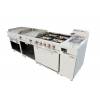 Arilex- Cocina a gas 6 fuegos con piloto de 3x7,5 +3x5,5 kW con horno GN2/1 termostático de 7,5Kw 120CG70H EASY 700