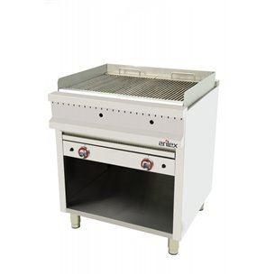 Arilex- Barbacoa a gas piedra volcánica 2x9 kW 80BAR70 EASY 700