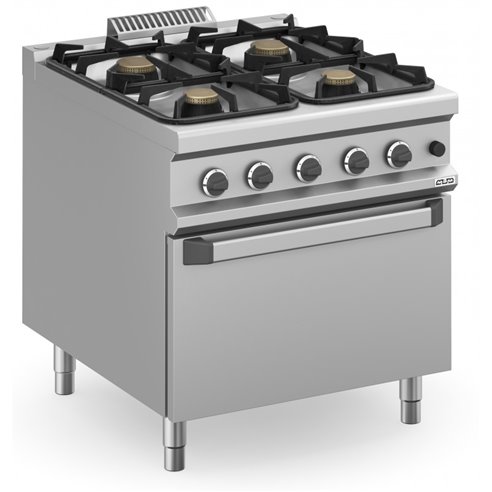 Cocina a gas 4 fuegos 4x5,5 Kw con Horno a Gas MFB98FGXXS MAGISTRA PLUS 900