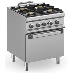 Cocina a gas 4 fuegos 4x5,5 Kw con Horno Eléctrico Ventilado MFB77FEVXS MAGISTRA PLUS 700