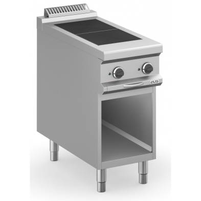 MBM- Cocina Eléctrica 2 zonas Cuadradas Rebajadas con Mueble MPQR94A MAGISTRA PLUS 900