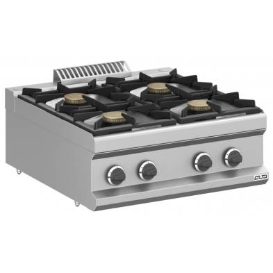 MBM- Cocina a gas 4 fuegos 4x5,5 Kw Sobremesa MFB77TXS MAGISTRA PLUS 700