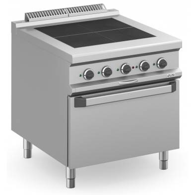MBM- Cocina Eléctrica 4 zonas Cuadradas Rebajadas con Horno Eléctrico MPQR98FE MAGISTRA PLUS 900