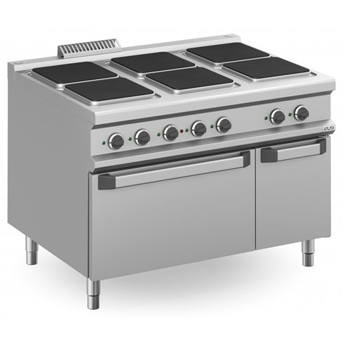 Cocina Eléctrica 6 zonas Cuadradas con Horno Eléctrico MPQ912FE MAGISTRA PLUS 900