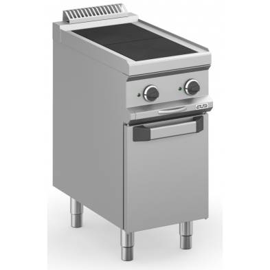 MBM- Cocina Eléctrica 2 zonas Cuadradas Rebajadas con Mueble MPQR74A MAGISTRA PLUS 700