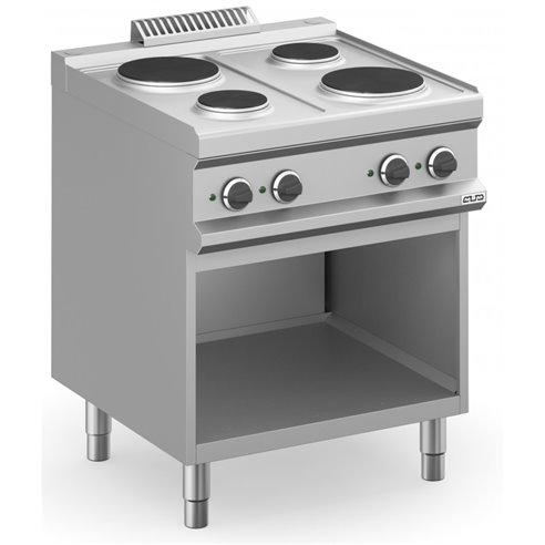 MBM- Cocina Eléctrica 4 zonas Redondas con Mueble MPR77A MAGISTRA PLUS 700