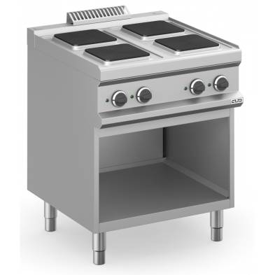 MBM- Cocina Eléctrica 4 zonas Cuadradas con Mueble MPQ77A MAGISTRA PLUS 700