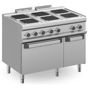 Cocina Eléctrica 6 zonas Cuadradas con Horno Eléctrico Estático MPQ711FE MAGISTRA PLUS 700