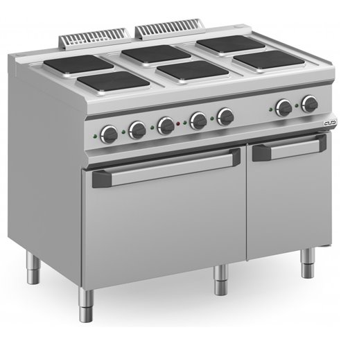 Cocina Eléctrica 6 zonas Cuadradas con Horno Eléctrico Estático MPQ711FE MAGISTRA PLUS 700