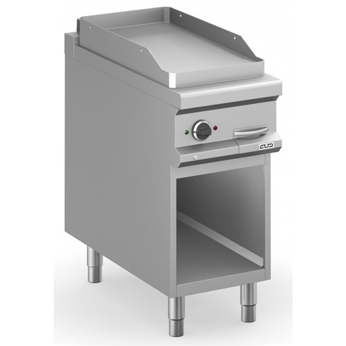 MBM- Frytop Eléctrico 40 cm Placa Lisa Acero Rectificado con Mueble MFTE94AL MAGISTRA PLUS 900