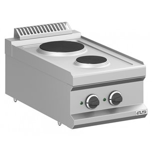 MBM- Cocina Eléctrica 2 zonas Redondas Sobremesa MPR74T MAGISTRA PLUS 700