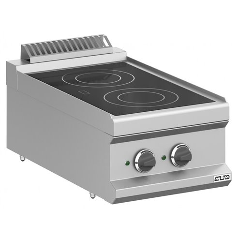 MBM- Cocina Vitrocerámica Eléctrica 2 Zonas Sobremesa MVC74T MAGISTRA PLUS 700