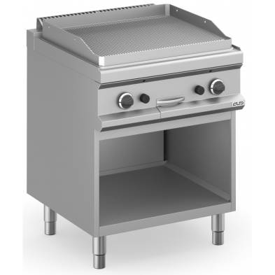 MBM- Frytop a gas 70 cm Placa Ranurada Acero Rectificado con Mueble MFTG77AR MAGISTRA PLUS 700