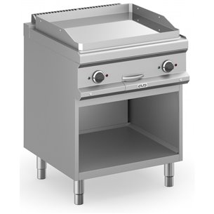 MBM- Frytop Eléctrico 70 cm Placa Lisa Cromo Duro con Mueble MFTE77ALC MAGISTRA PLUS 700