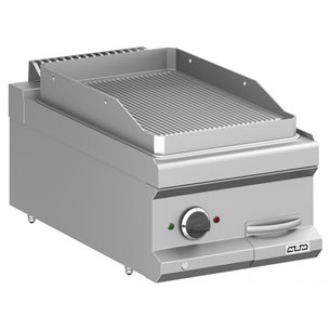 MBM- Frytop Eléctrico 40 cm Placa Ranurada acero Rectificado Sobremesa MFTE74TR MAGISTRA PLUS 700