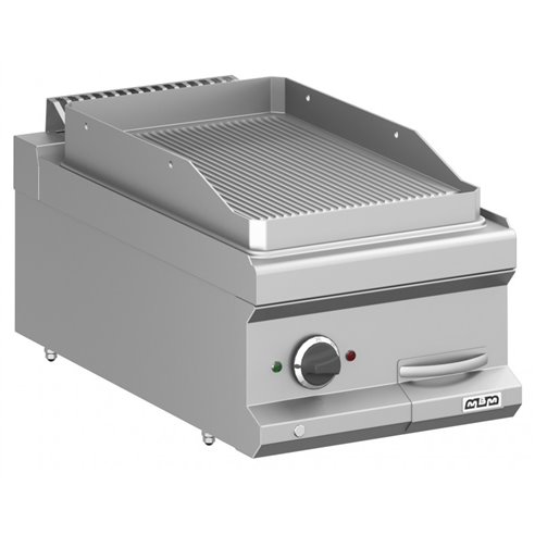 MBM- Frytop Eléctrico 40 cm Placa Ranurada acero Rectificado Sobremesa MFTE74TR MAGISTRA PLUS 700