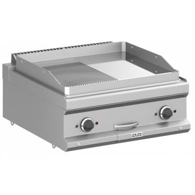 MBM- Frytop Eléctrico 70 cm Placa Lisa - Ranurada Cromo Duro Sobremesa MFTE77TLRC MAGISTRA PLUS 701